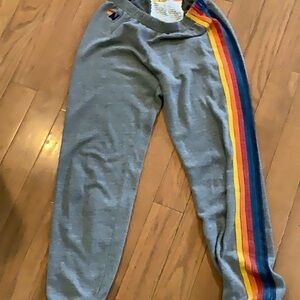 Light grey Aviator Nation sweatpants women’s small good condition